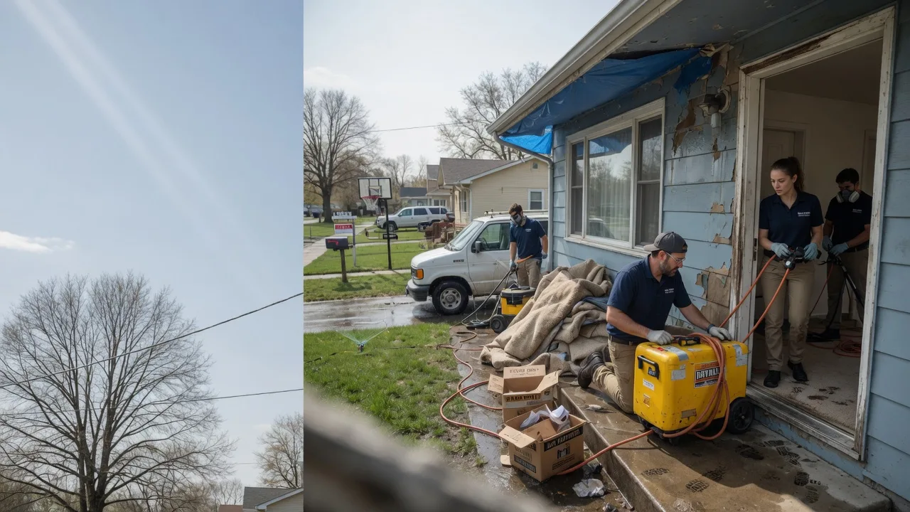 Basement Flood Cleanup in Centralia, IL near me